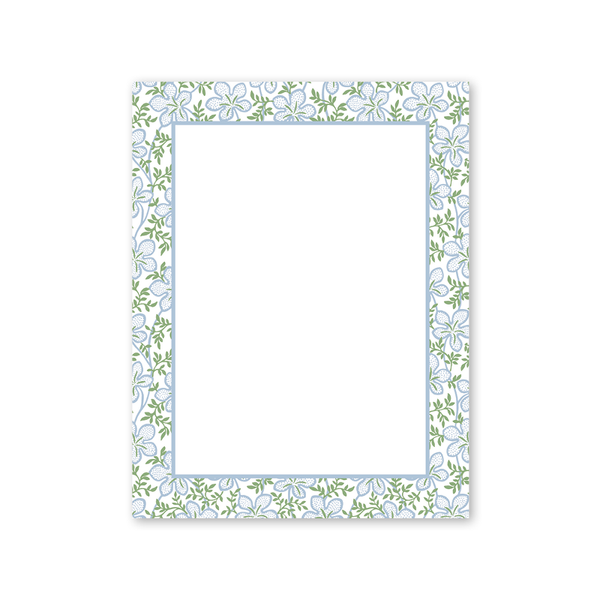 Ghost Blossom Blue Notepad