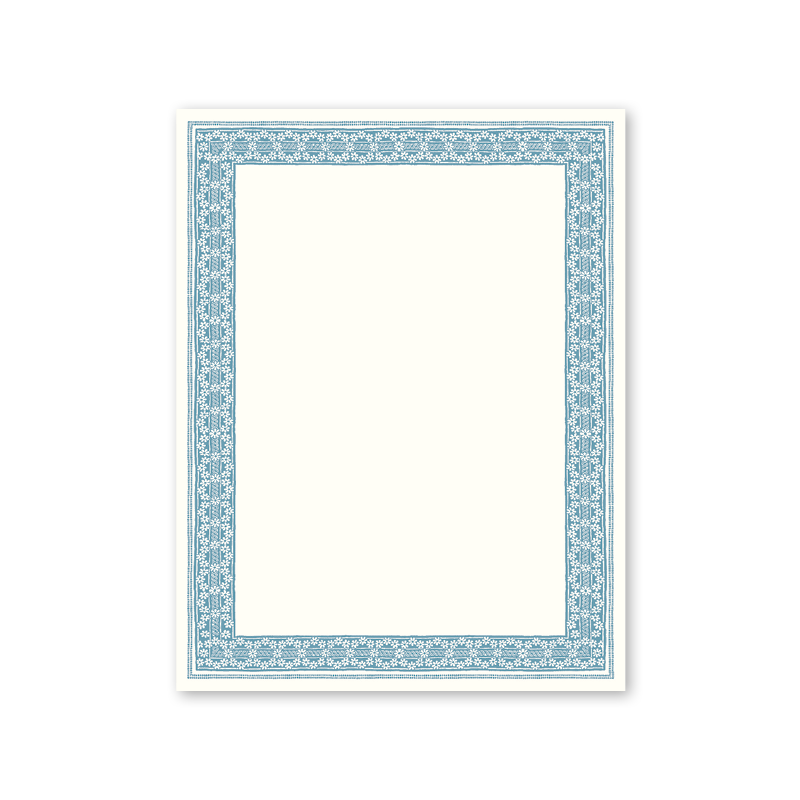 Raleigh Floral Border Notepad