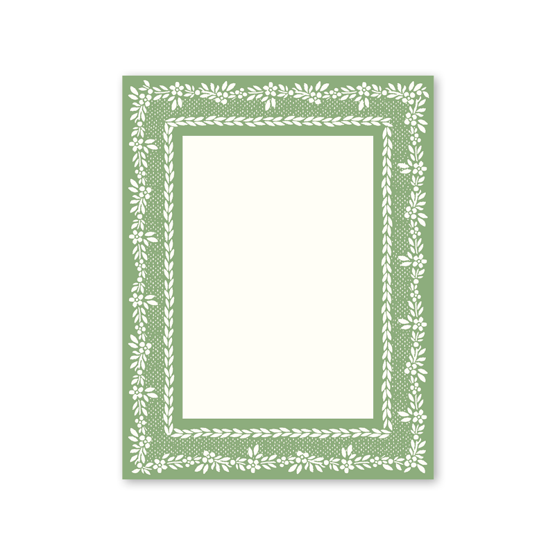 Randolph Sage Border Notepad