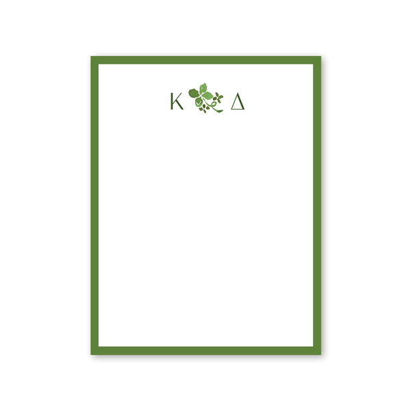 Kappa Delta Shamrock Notepad