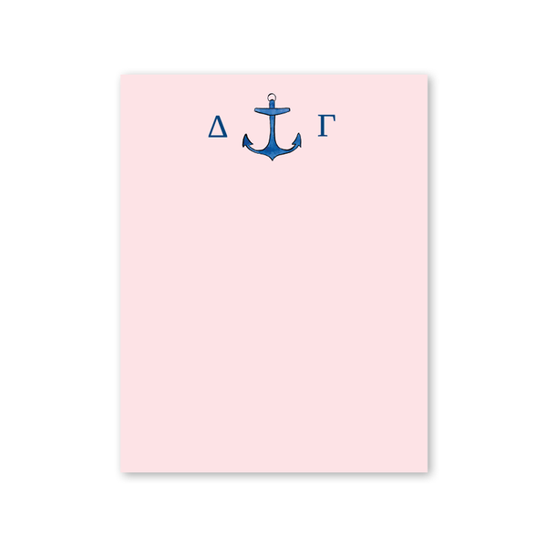 Delta Gamma Nautical Anchor Notepad