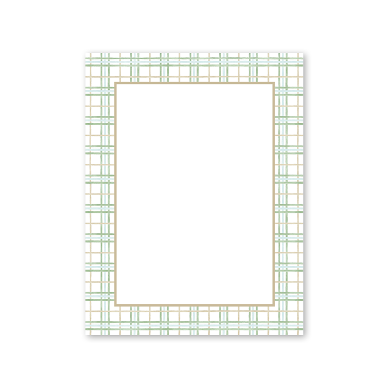 Lush Pines Plaid Notepad