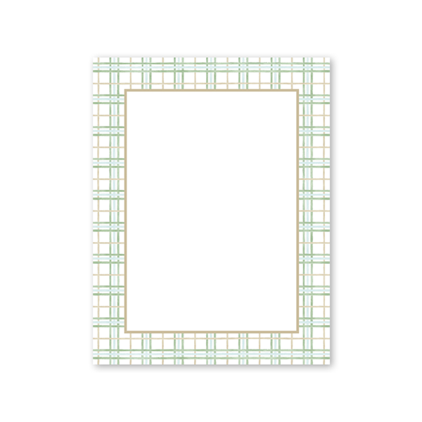 Lush Pines Plaid Notepad