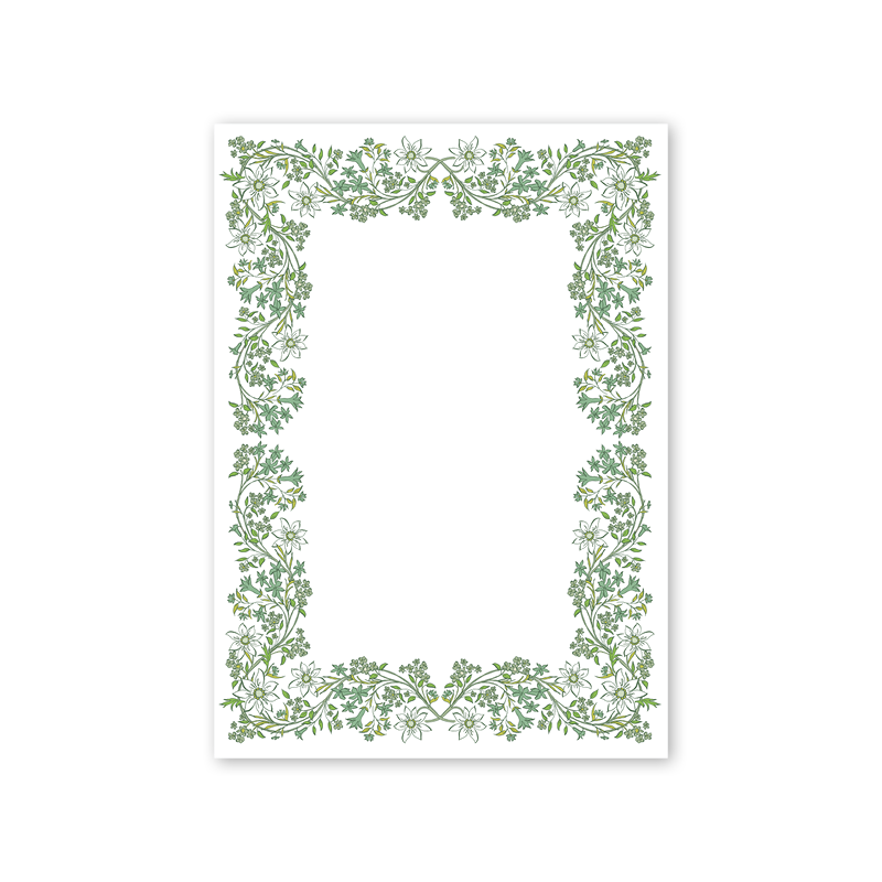 Chalet Chintz Green Notepad