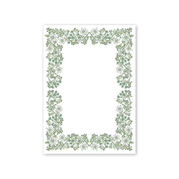 Chalet Chintz Green Notepad