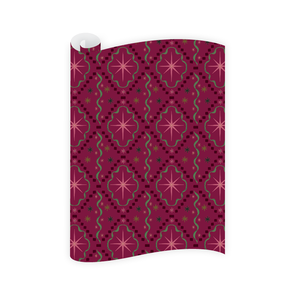 Retro Sparkle Wrapping Paper Roll