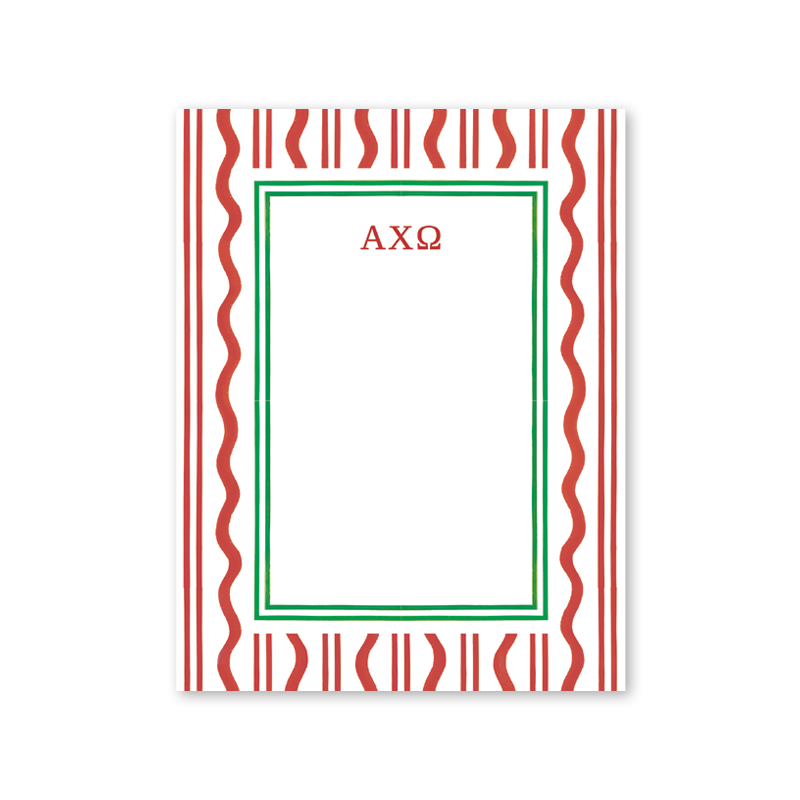 Alpha Chi Omega Toast of the West Coast Greek Notepad