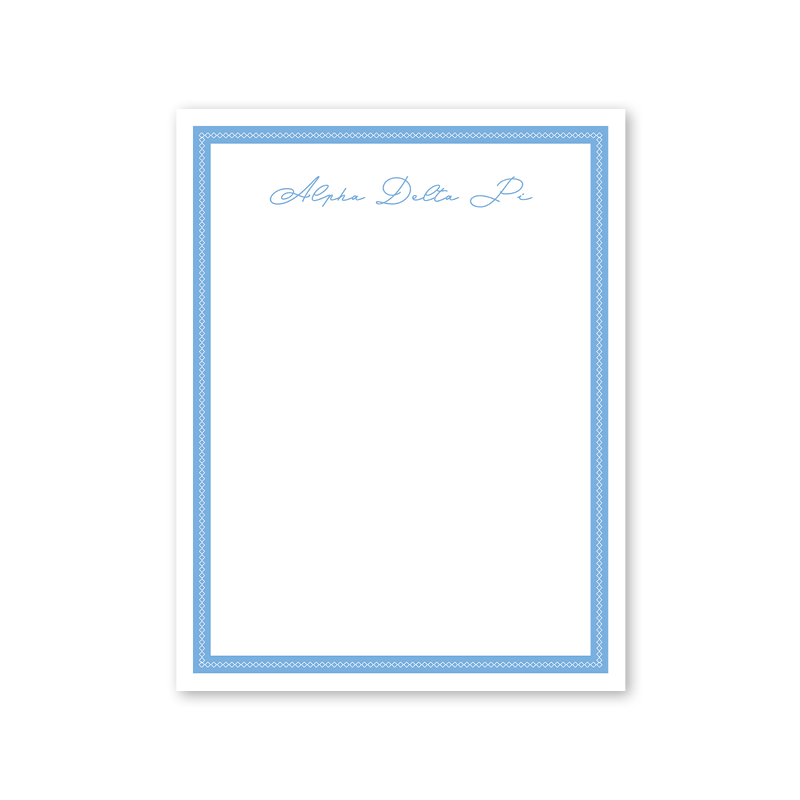 Alpha Delta Pi Signature Charming Greek Notepad