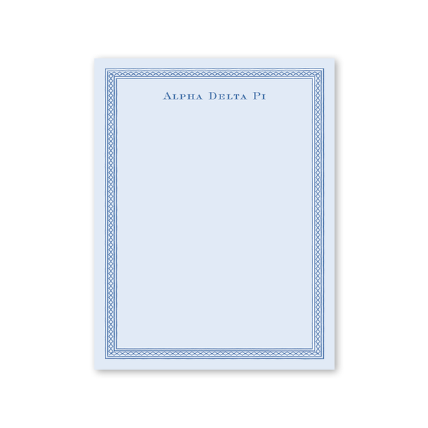 Alpha Delta Pi Dolly Blooms Greek Notepad