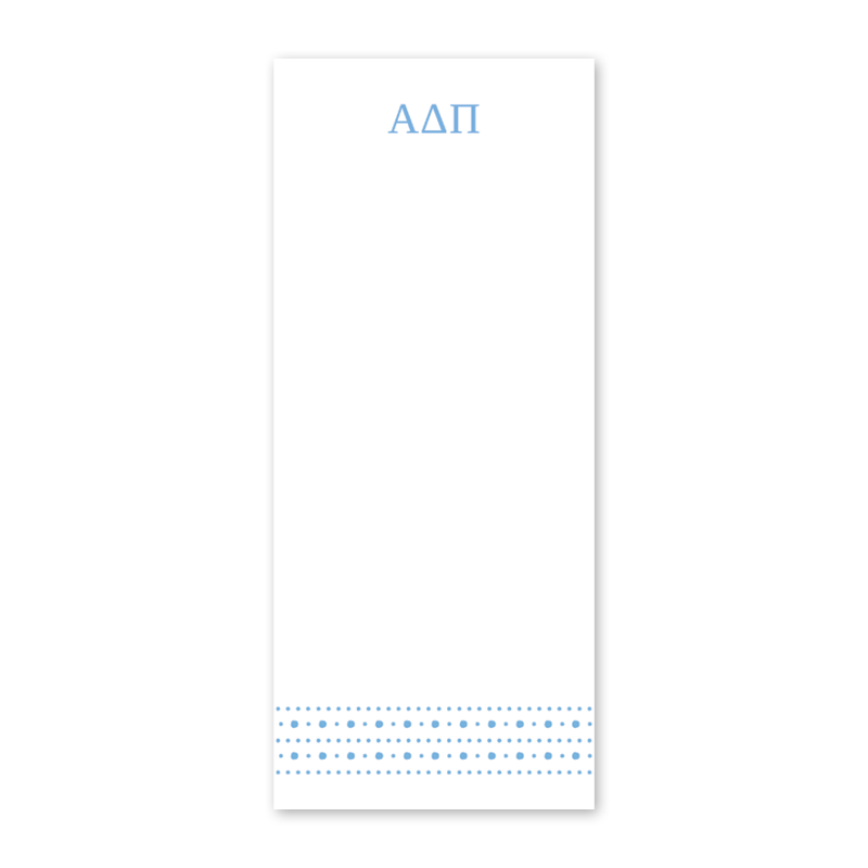 Alpha Delta Pi Style Edit Dots Greek Skinny Notepad