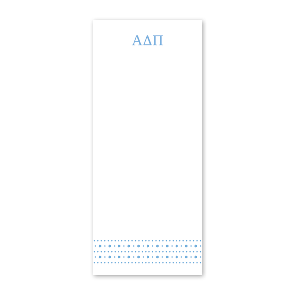 Alpha Delta Pi Style Edit Dots Greek Skinny Notepad