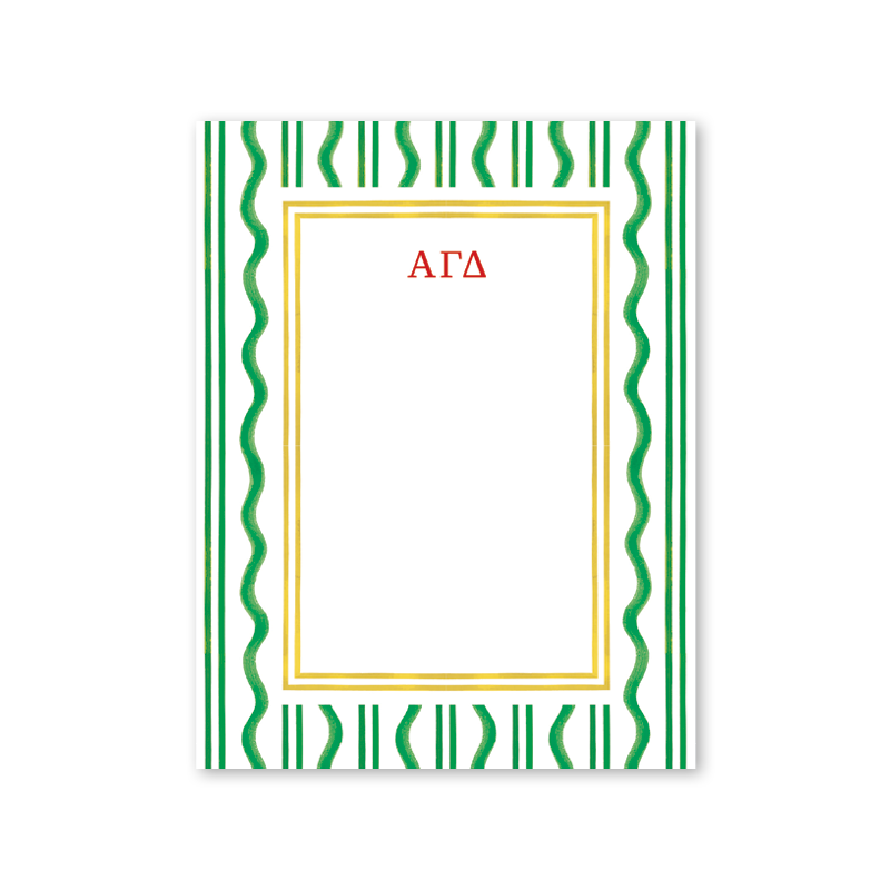 Alpha Gamma Delta Toast of the West Coast Greek Notepad