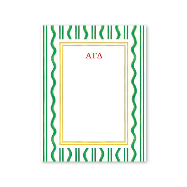 Alpha Gamma Delta Toast of the West Coast Greek Notepad