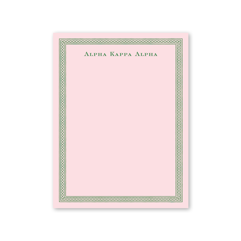 Alpha Kappa Alpha Dolly Blooms Greek Notepad