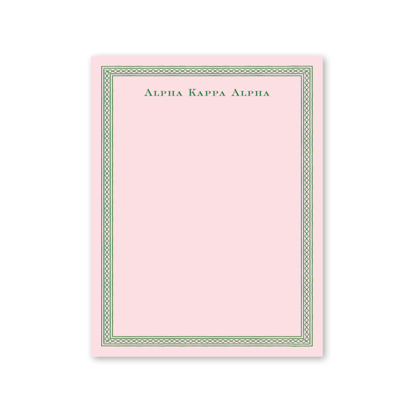 Alpha Kappa Alpha Dolly Blooms Greek Notepad