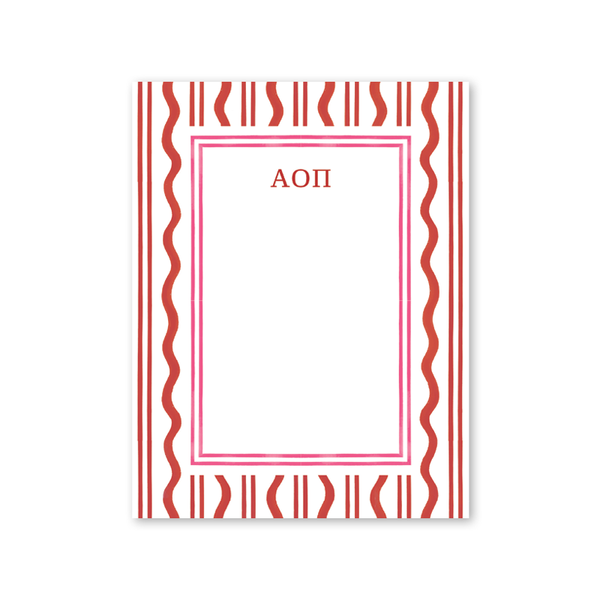 Alpha Omicron Pi Toast of the West Coast Greek Notepad
