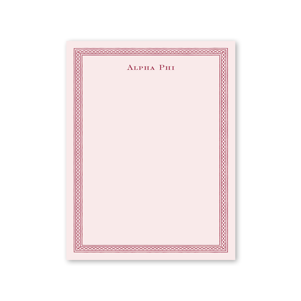 Alpha Phi Dolly Blooms Greek Notepad