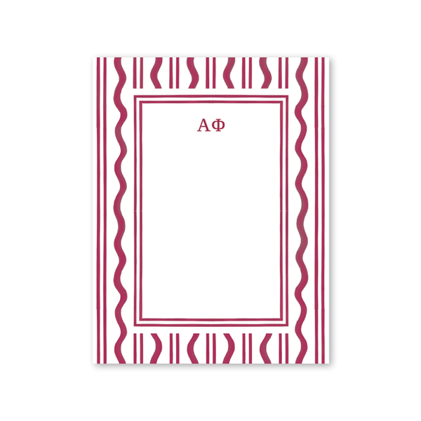 Alpha Phi Toast of the West Coast Greek Notepad