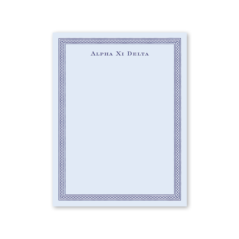 Alpha Xi Delta Dolly Blooms Greek Notepad