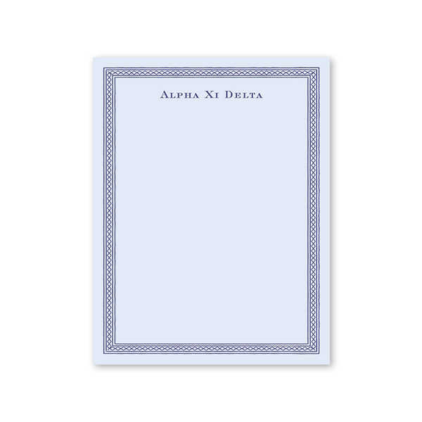 Alpha Xi Delta Dolly Blooms Greek Notepad