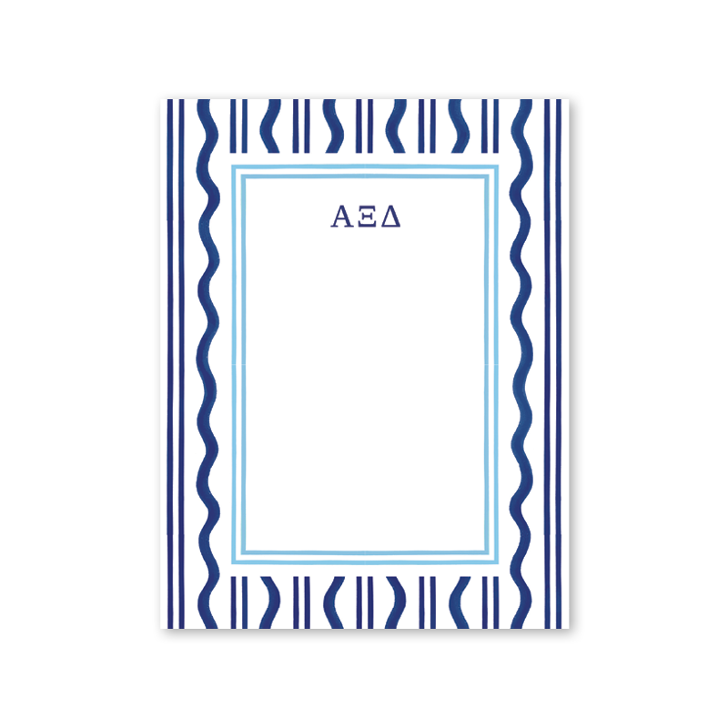 Alpha Xi Delta Toast of the West Coast Greek Notepad