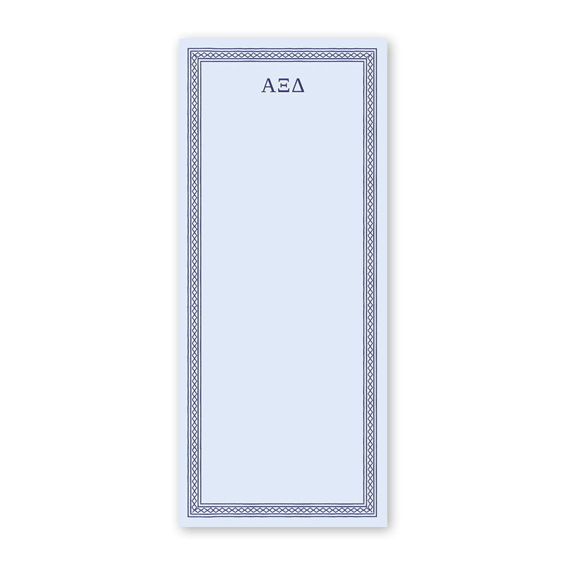 Alpha Xi Delta Dolly Blooms Greek Skinny Notepad