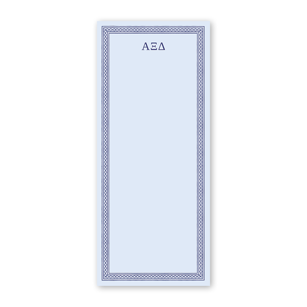 Alpha Xi Delta Dolly Blooms Greek Skinny Notepad