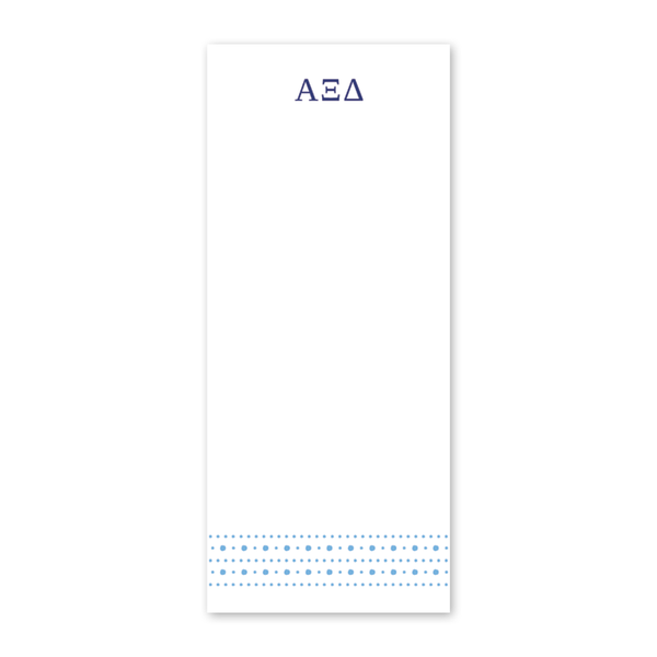 Alpha Xi Delta Style Edit Dots Greek Skinny Notepad