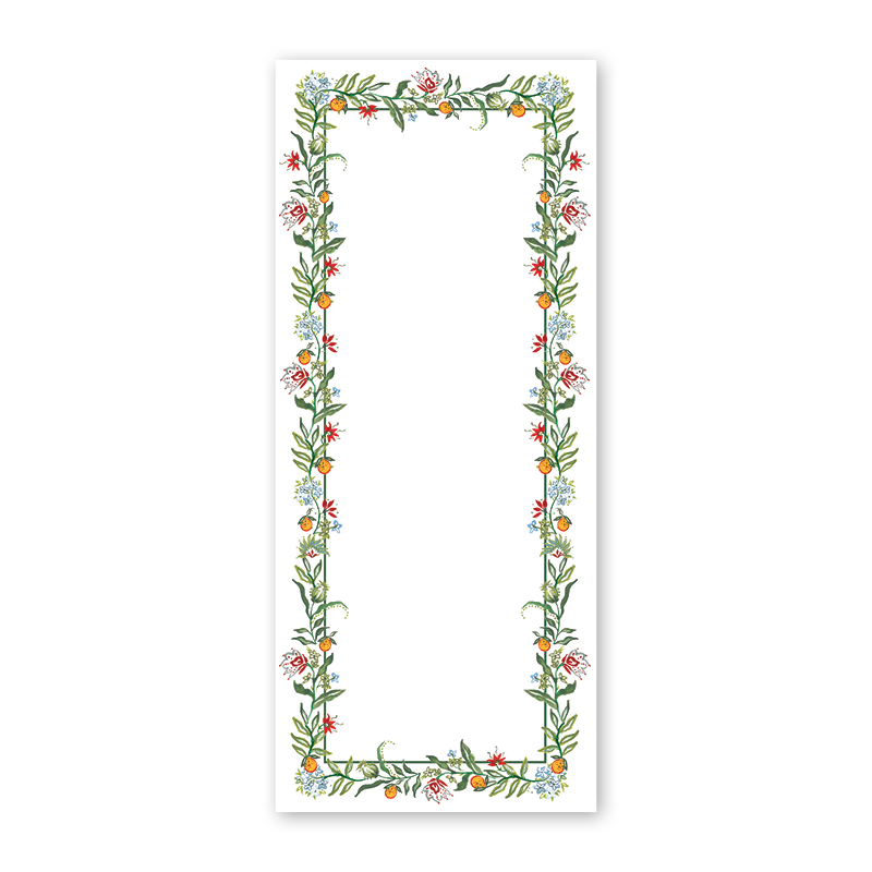Floridian Garland Skinny Notepad