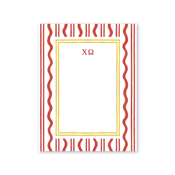 Chi Omega Toast of the West Coast Greek Notepad