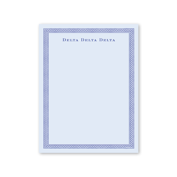 Delta Delta Delta Dolly Blooms Greek Notepad
