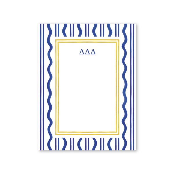 Delta Delta Delta Toast of the West Coast Greek Notepad