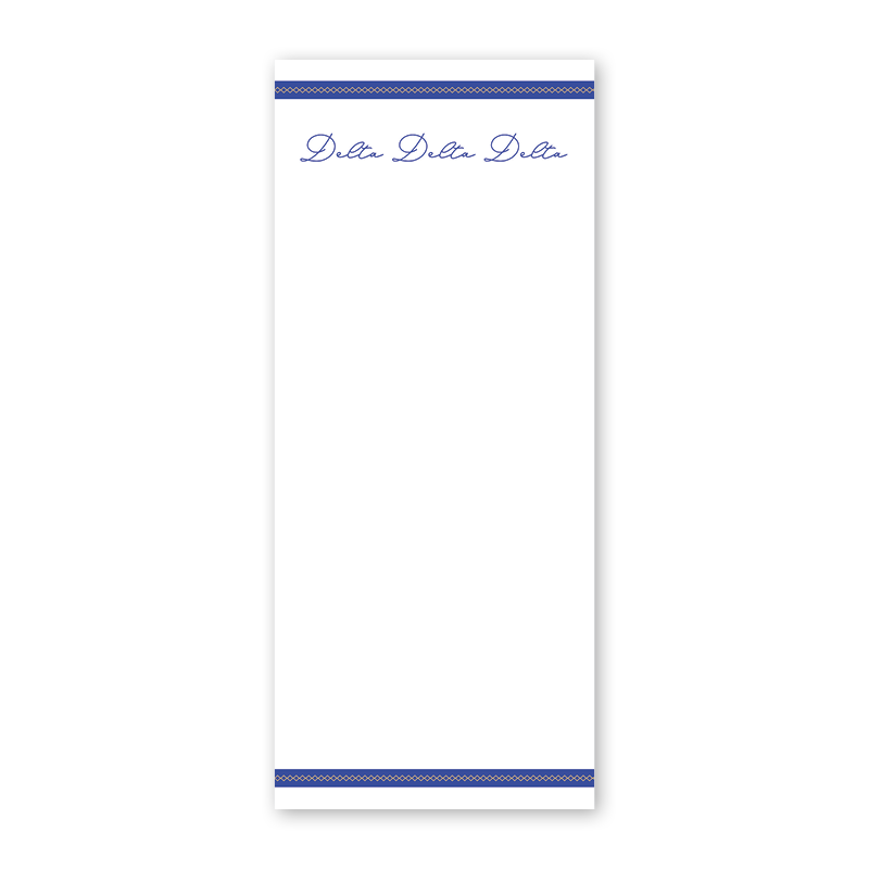Delta Delta Delta Signature Charming Greek Skinny Notepad