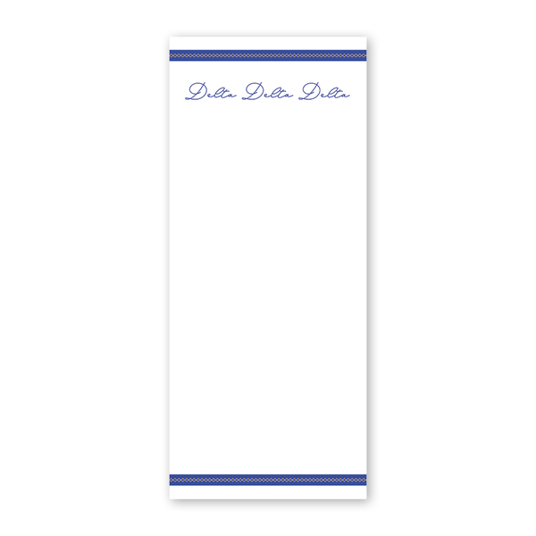 Delta Delta Delta Signature Charming Greek Skinny Notepad