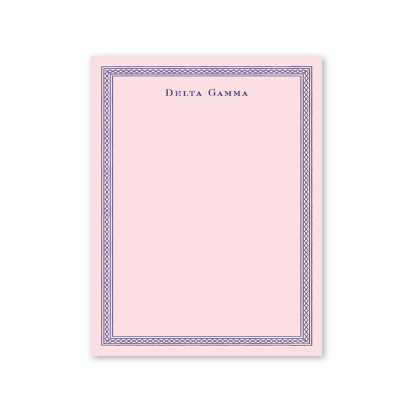 Delta Gamma Dolly Blooms Greek Notepad