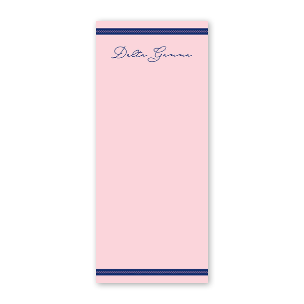 Delta Gamma Signature Charming Greek Skinny Notepad