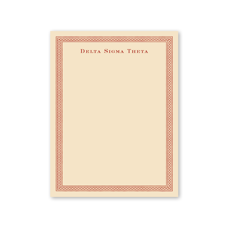 Delta Sigma Theta Dolly Blooms Greek Notepad