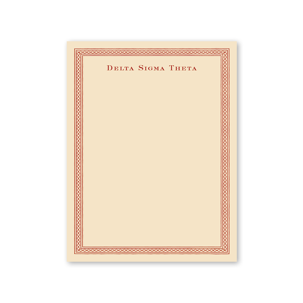 Delta Sigma Theta Dolly Blooms Greek Notepad