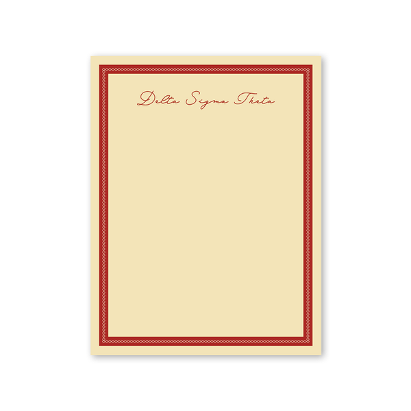 Delta Sigma Theta Signature Charming Greek Notepad