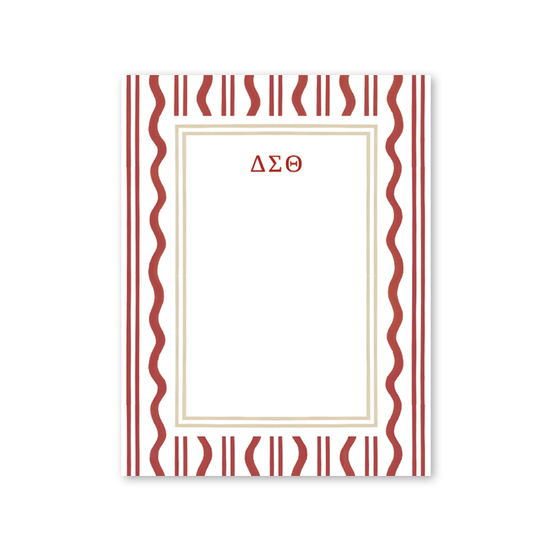 Delta Sigma Theta Toast of the West Coast Greek Notepad