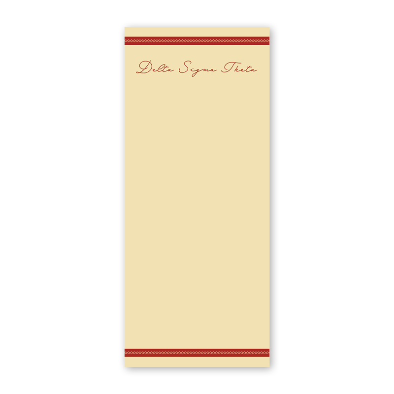 Delta Sigma Theta Signature Charming Greek Skinny Notepad