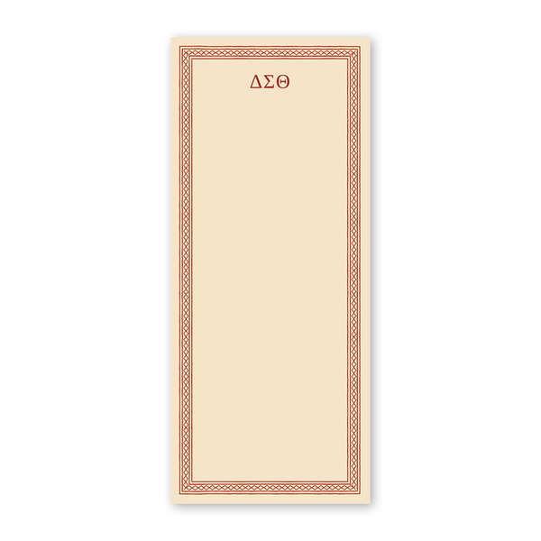 Delta Sigma Theta Dolly Blooms Greek Skinny Notepad