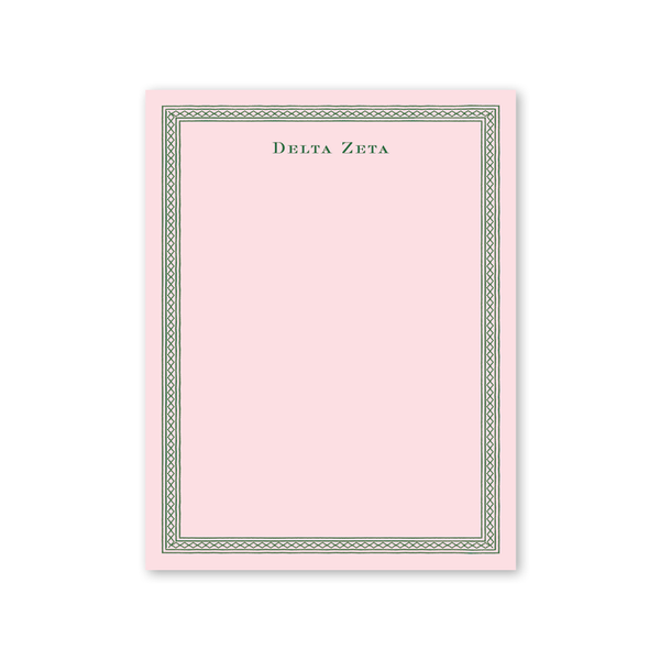 Delta Zeta Dolly Blooms Greek Notepad