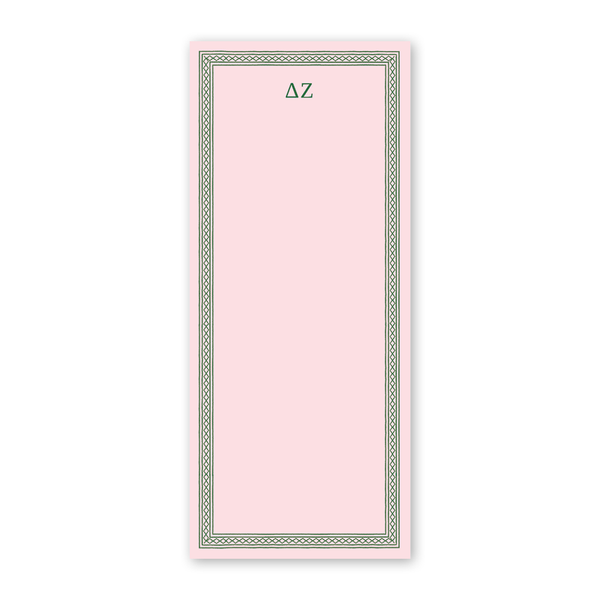 Delta Zeta Dolly Blooms Greek Skinny Notepad