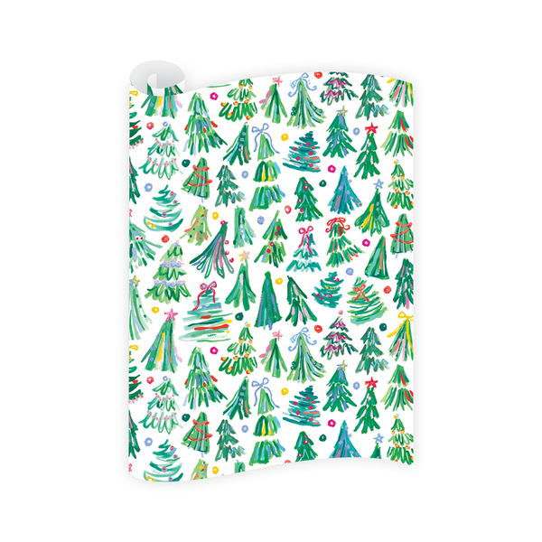 Jolly Trees Wrapping Paper Roll
