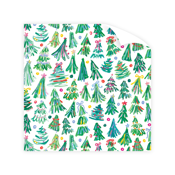 Jolly Trees Wrapping Paper Sheet