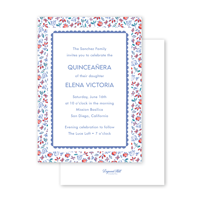 Santa Fe Blue Quinceañera