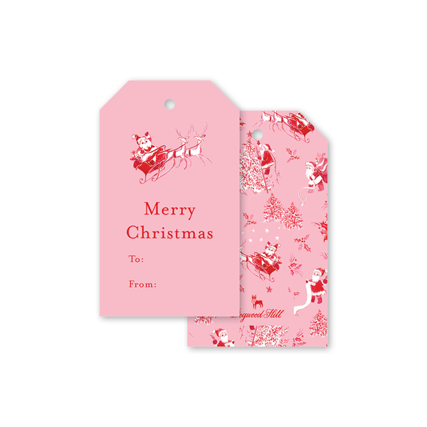 St. Nick Pink Gift Tags