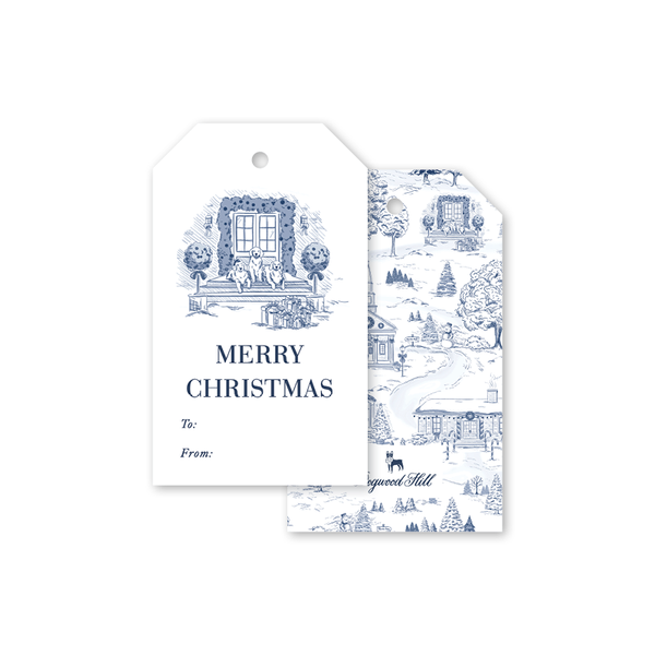 Piedmont Place Toile Front Door Gift Tags
