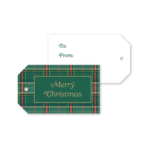 Equestrian Plaid Gift Tags